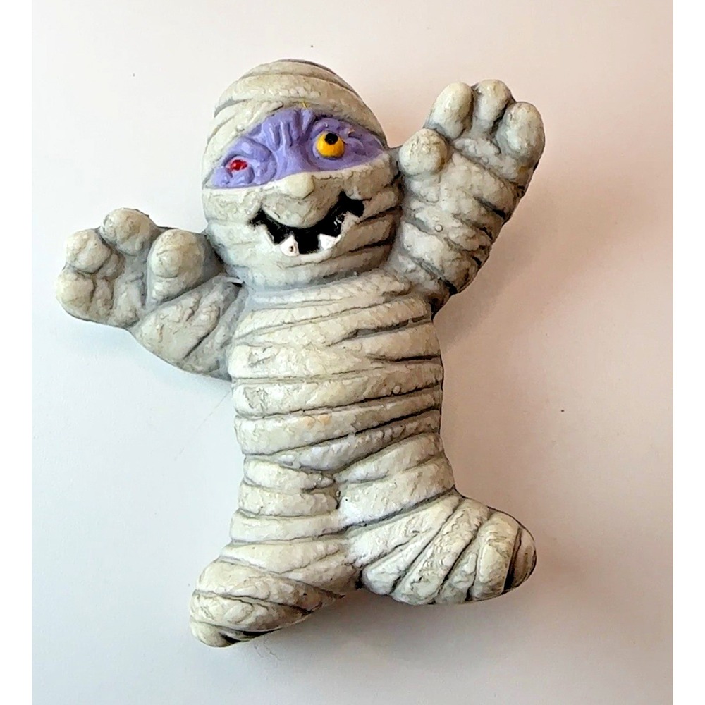 Vintage Russ Halloween Mummy Monster Pin Brooch Lapel Pin 1990s Figure